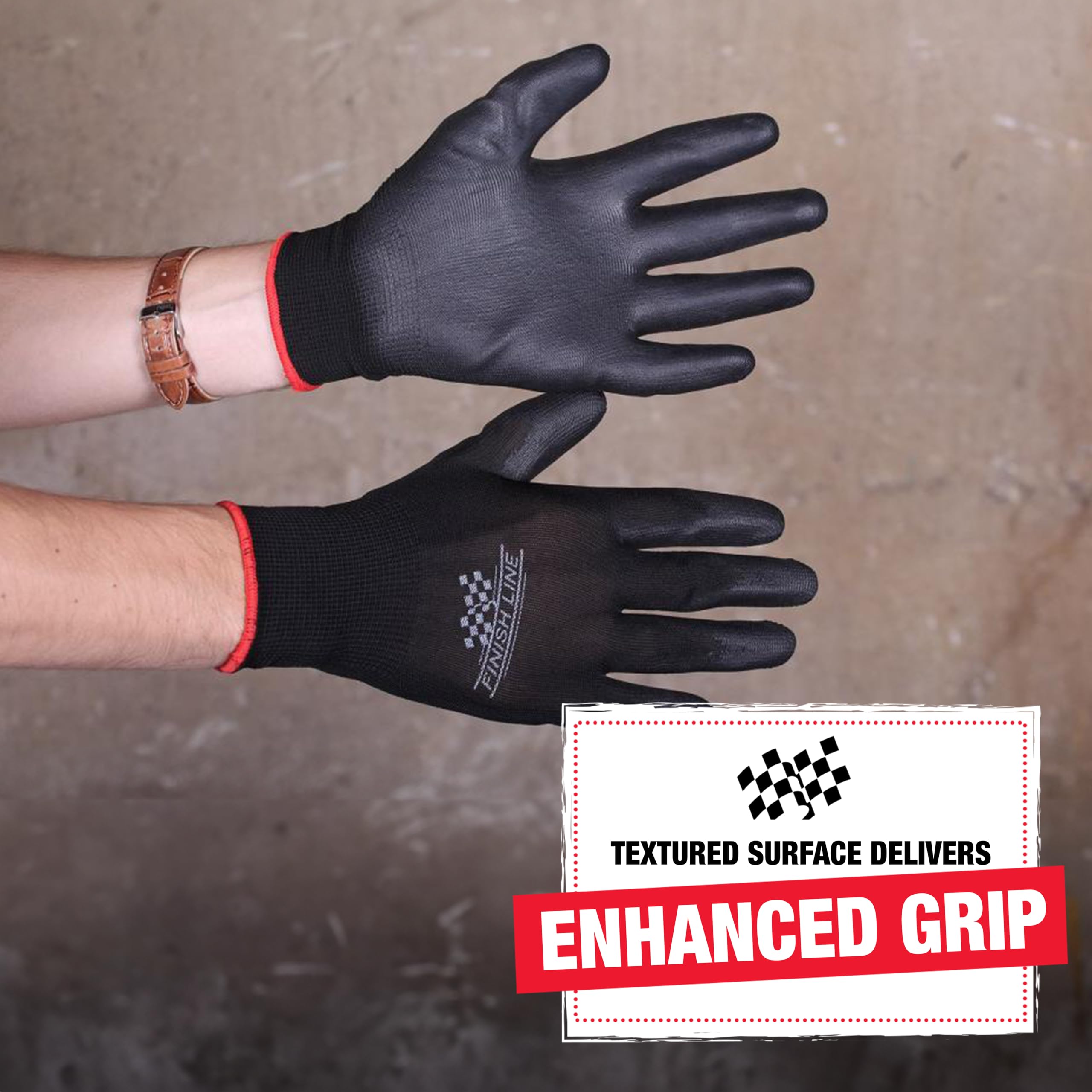 Finish Line Mechanic Grip Gloves - Image 4